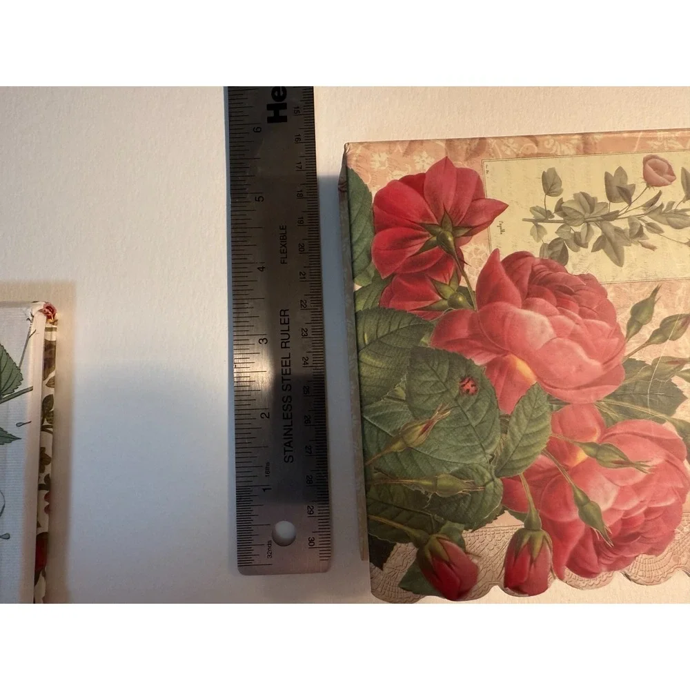 2 blank‎ journals, Bird & Roses Nature. Lined Unused Beautiful Vintage